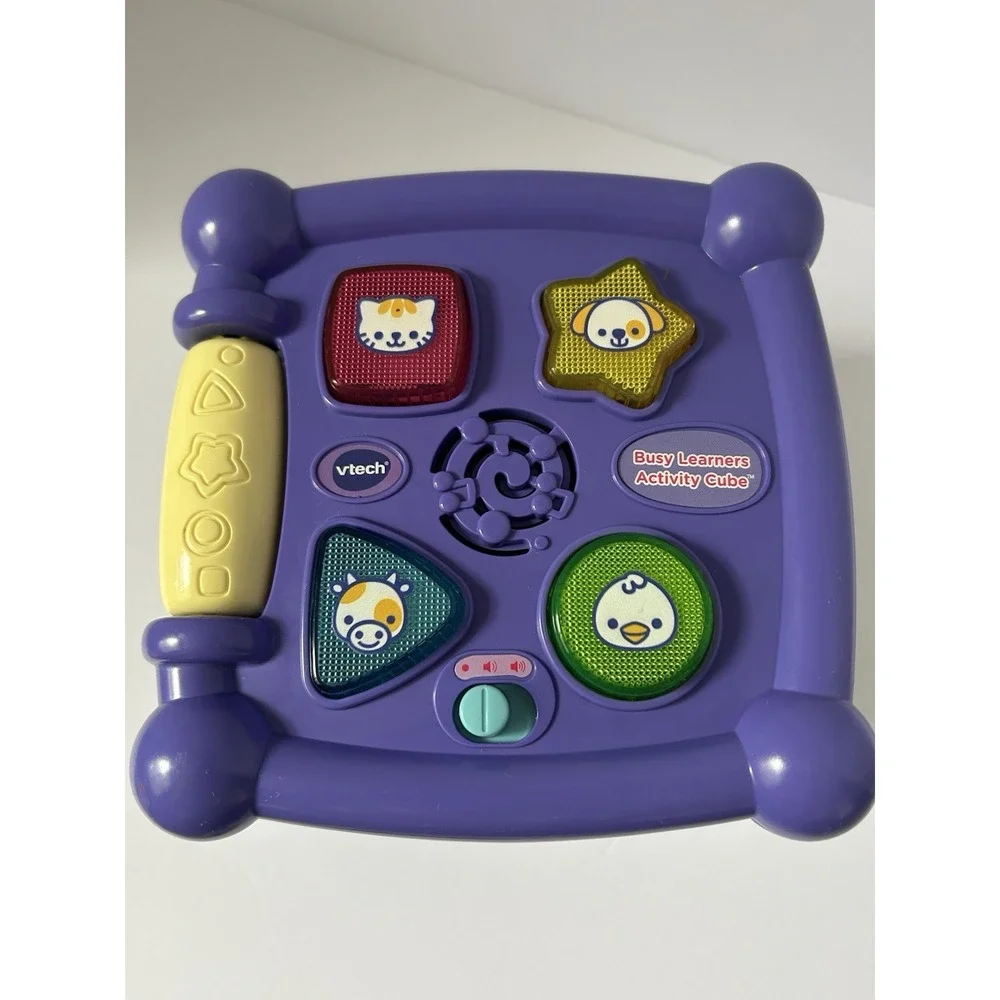 VTech Busy‎ Learners Activity Cube, Purple, Tested, Lights /Music Work